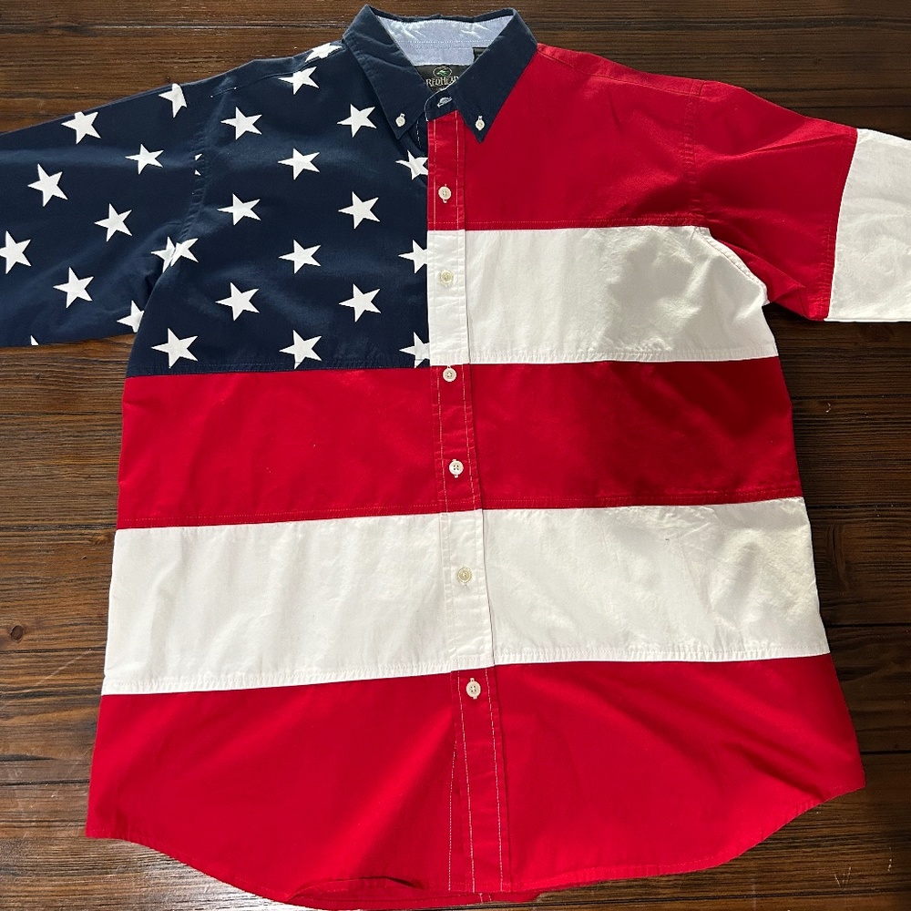 American Flag Button-up